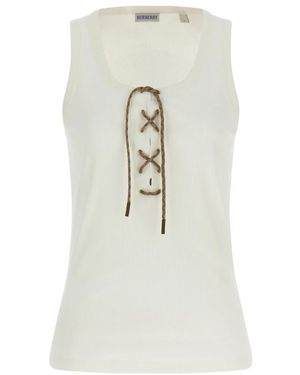 Burberry Sleeveless Tops - White