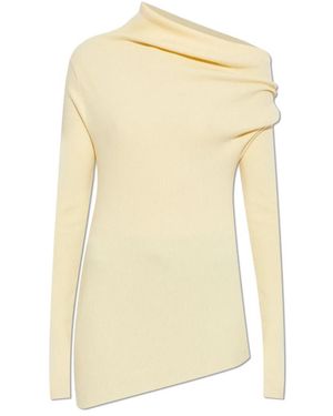Lisa Yang Round-Neck Knitwear - Jaune