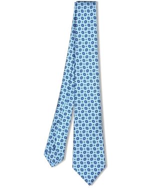 Kiton Accessoires ,Blauw ,Stropdas