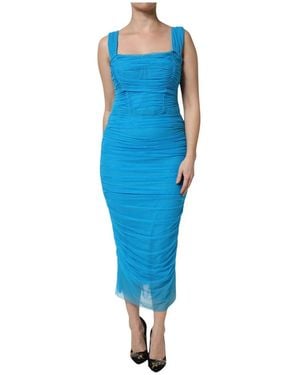 Dolce & Gabbana Kleedjes ,Blauw ,Kleedjes