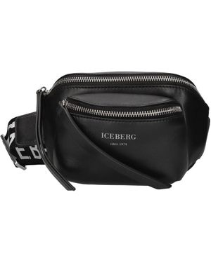 Iceberg Leder Bauchtasche - Schwarz