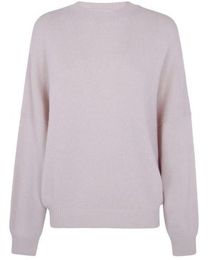 KHAITE Round-Neck Knitwear - Violet