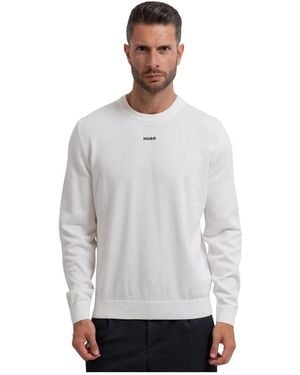 HUGO Round-Neck Strickwaren - Grau