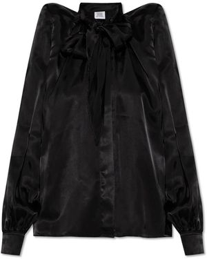 Vetements Shoulder Pad Shirt - Schwarz
