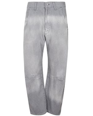 Yohji Yamamoto Straight Jeans - Gris