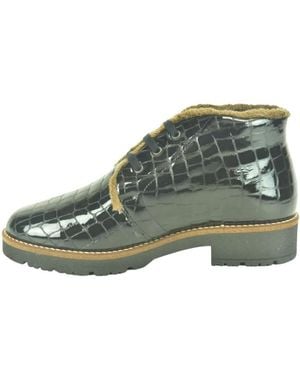 Pitillos Zwart Croco Lace Bott N.+Boordje - Groen