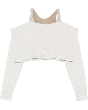 GIUSEPPE DI MORABITO Cardigans - Wit