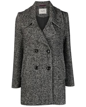 Paltò Jassen ,Zwart ,Zwarte Jassen Voor - Grijs