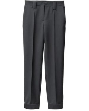 Versace Broeken ,Grijs ,Wol Wool-Mohair Formele Broek