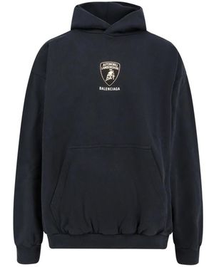 Balenciaga Automobili Lamborghini Fit Hoodie - Black