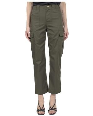 Celine Cargo Broek Met Middelhoge Taille - Groen