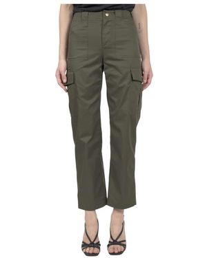 Celine Cropped Trousers - Green
