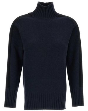 Lorena Antoniazzi Strick-Rollkragenpullover - Blau