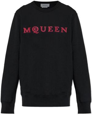 McQueen Hoodies & Sweatvesten ,Zwart ,Sweatshirts & Hoodies