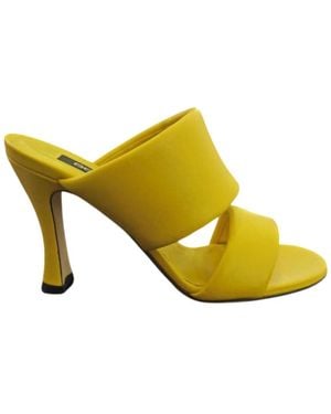 Sergio Rossi Heeled Mules - Yellow