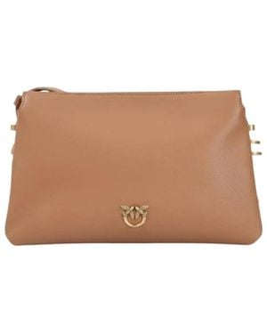 Pinko Tassen ,Bruin ,Leer Mini One Two Three Mini Bag