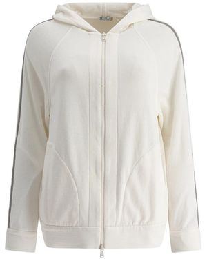Brunello Cucinelli Zip-Throughs - Wit