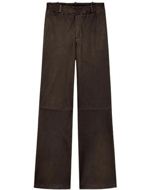 Arma Leather Trousers - Marrón