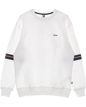 Kangol Heritage Leichter Crewneck Sweatshirt Off - Weiß