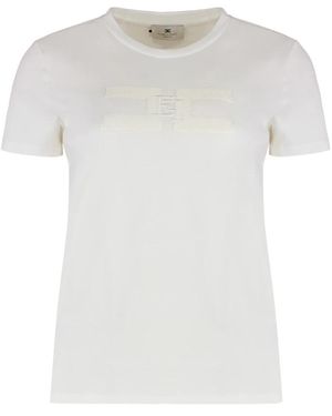 Elisabetta Franchi T-Shirts - Bianco