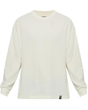 Palm Angels Langarm-Baumwoll-T-Shirt - Weiß