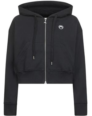 Marine Serre Zip-Throughs - Black