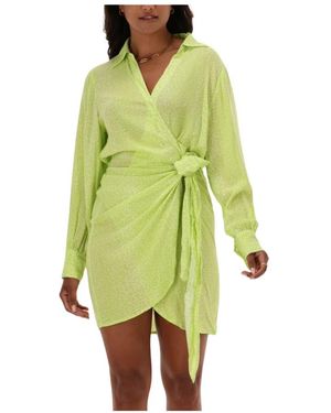 Refined Department Wrap Dresses - Groen