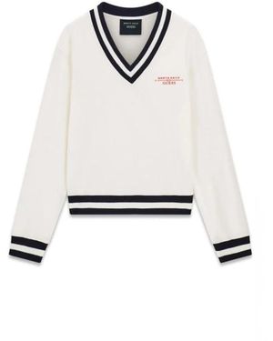 Guess Truien & Vesten ,Wit ,W6Gq 11 K3480-G012 V-Hals Truien