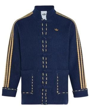 adidas Fitness ,Blauw ,Wol New Year Knit Jacket