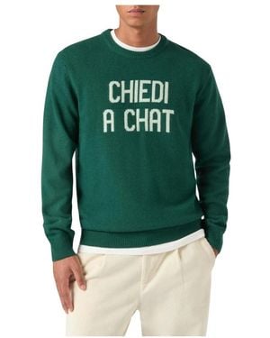 MC2 Saint Barth Heron Rundhals-Pullover - Grün