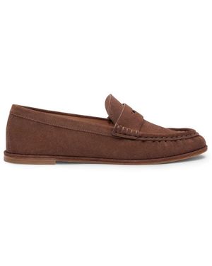 Stuart Weitzman Schoenen ,Bruin ,Leer Spencer Loafer