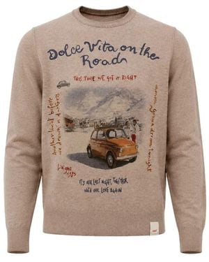 Bob Wendbarer Strickpullover - Grau