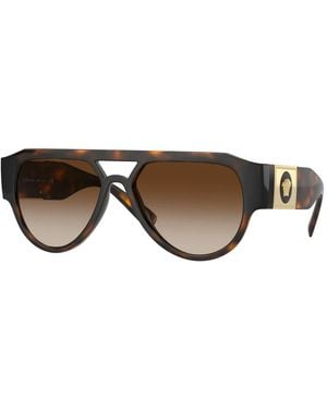 Versace Medusa Stud Sonnenbrille - Braun