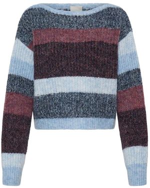 Ichi Round-Neck Knitwear - Azul