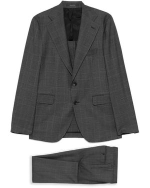 Tagliatore Single Breasted Suits - Black