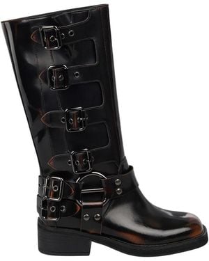 Alma En Pena. High Boots - Black