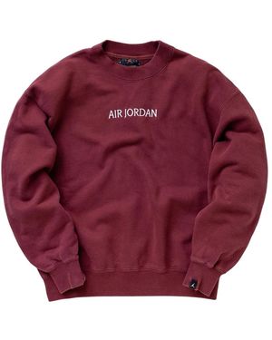 Nike Fitness ,Rood ,Wordmark Fleece Crew