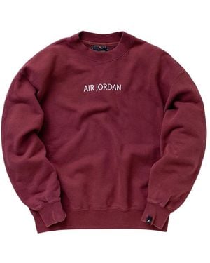 Nike Wordmark Fleece Crew - Rot
