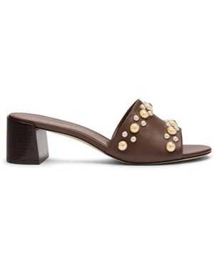 Stuart Weitzman Heeled Mules - Marron
