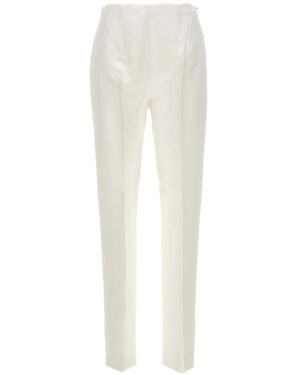 Sportmax Slim-Fit Trousers - White