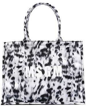 MSGM Tote Bags - Black