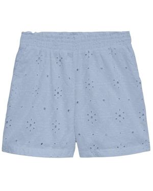 Vero Moda Korte Broeken ,Blauw ,Katoen Vmeliza Shorts