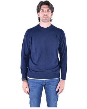 Eleventy Trui Met Ronde Hals - Blauw