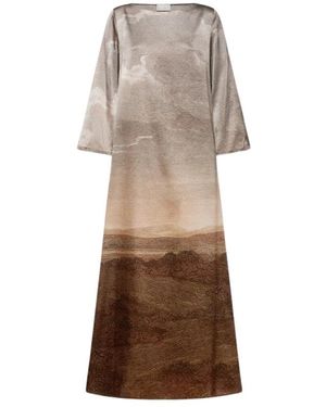 Pierre Louis Mascia Maxi Dresses - Natural