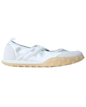 Jil Sander Satijnen Slip-On Schoenen Met Bandjes - Wit
