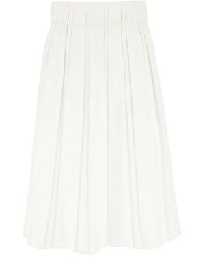 Jil Sander Midi Skirts - White