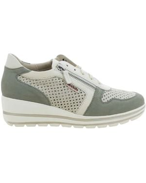 Mobils Flache Damenschuhe Platin Abby Perf - Grau