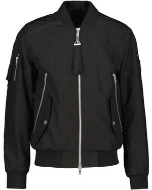 Moose Knuckles Courville Crinkle Bomber Jacket - Zwart