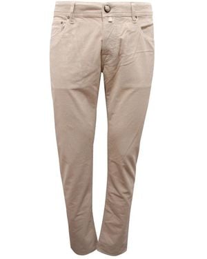 Jacob Cohen Nick Slim Fluweel Broek - Naturel