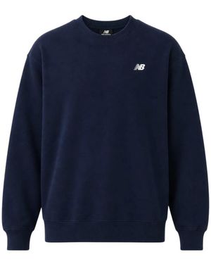 New Balance Sport Essentials French Terry Crew - Blauw